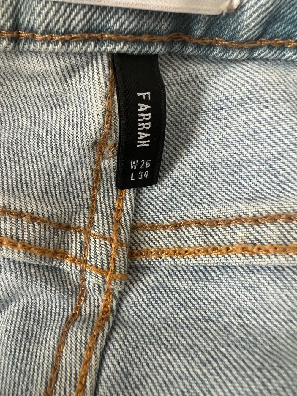 Driftwood Farrah Embroidered Flare Light Wash Jeans Size 26 - Picture 10 of 15
